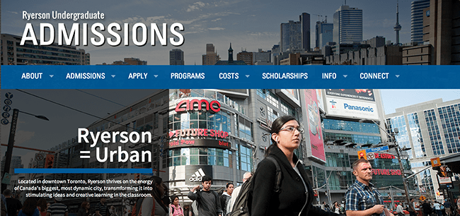 Ryerson admissions